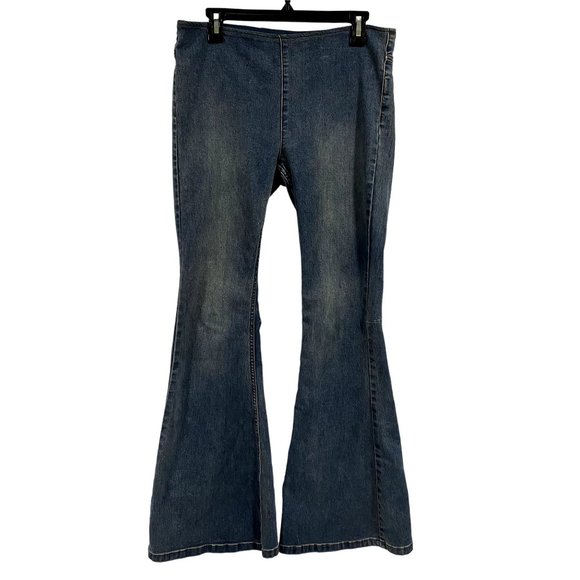 Free People Penny Pull-On Flare Jeans‎ Size 29 - Picture 1 of 7